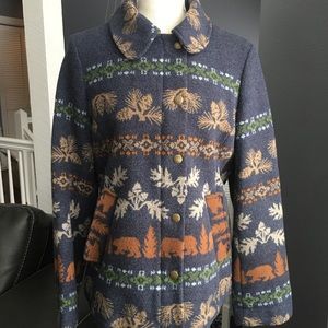 Women’s Navy, Wool, Pendleton Jacket, Size Small